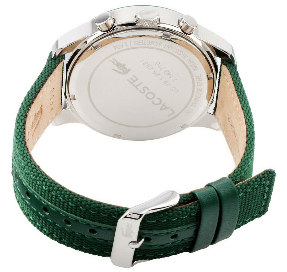 lacoste watch leather strap