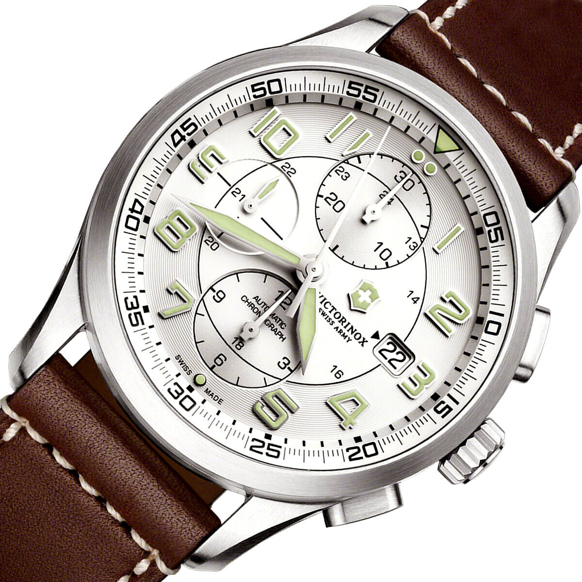 Swiss Army Airboss Mechanical Automatic Chronograph Steel  