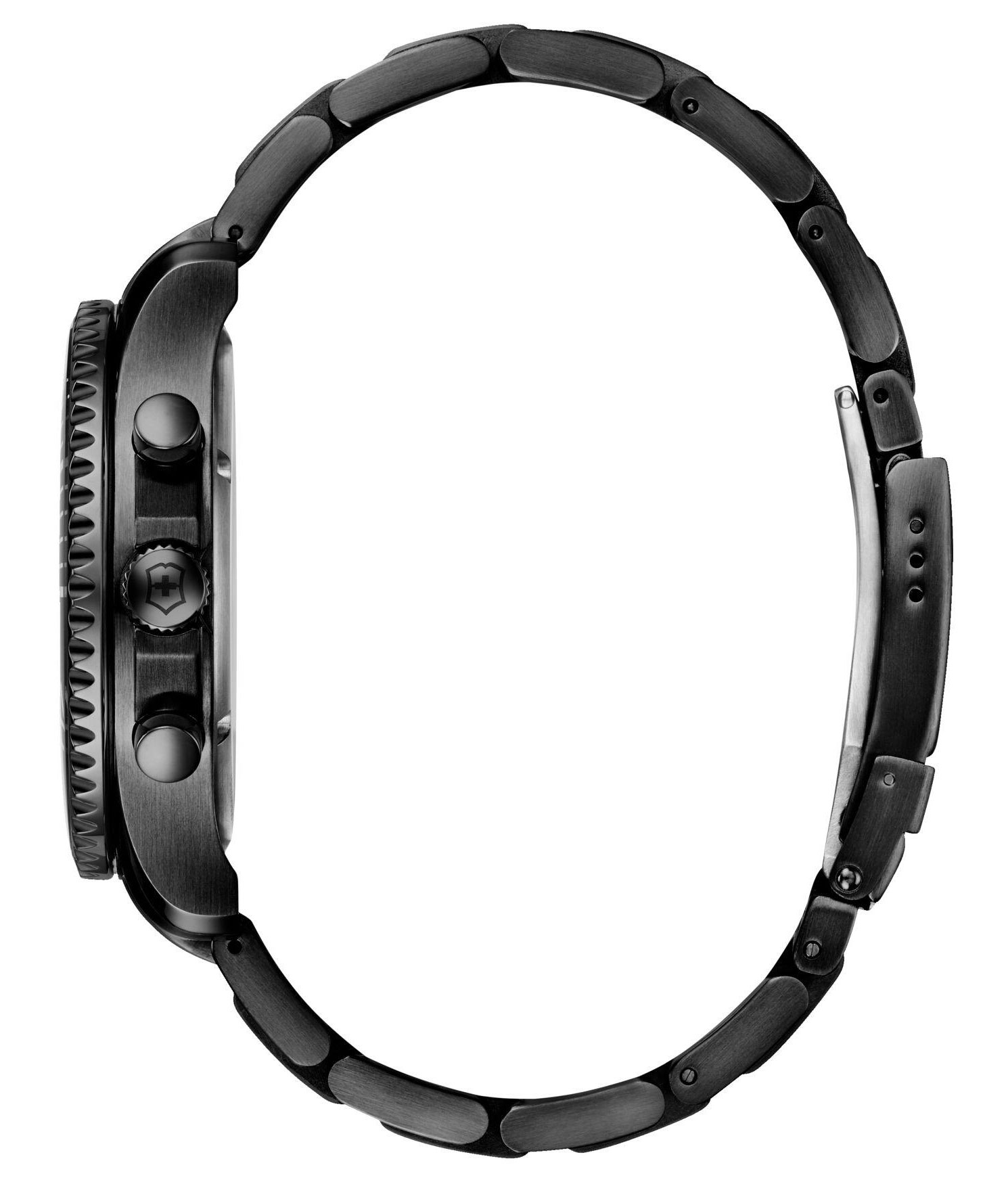 Victorinox Swiss Army Maverick Chronograph Black Steel Date Mens