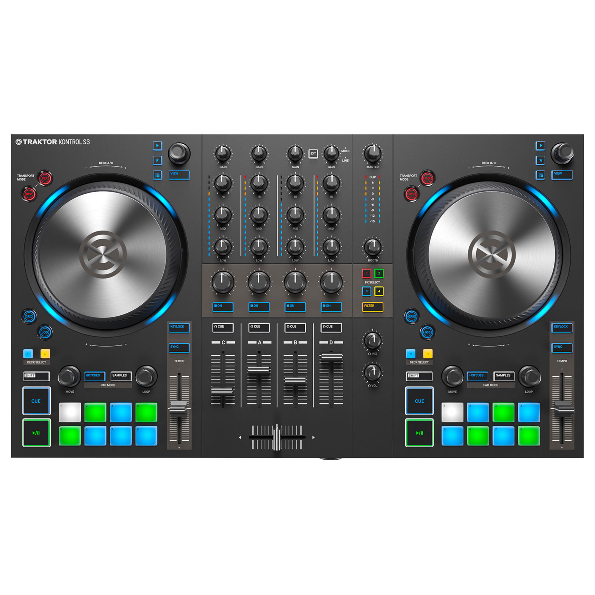 新品 Native Instruments TRAKTOR KONTROL S3 Native Instruments TRAKTOR KONTROL S3 4-Channel DJ Controller for